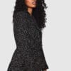 Glamorous Black Multi Tweed Cropped Blazer Jacket