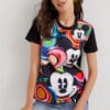 22SWTKAP_2000_Desigual Mickey Marbles T-Shirt