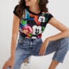 22SWTKAP_2000_Desigual Mickey Marbles T-Shirt