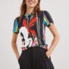 22SWTKAQ_2000_Desigual Mickey Psychodelic T-Shirt