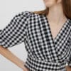 3826383_10260060_Vero Moda Karma 3/4 Cropoed Wrap Top
