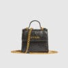 BW7705VIN20-BLA Guess Mini Bag Croco Ζώνη