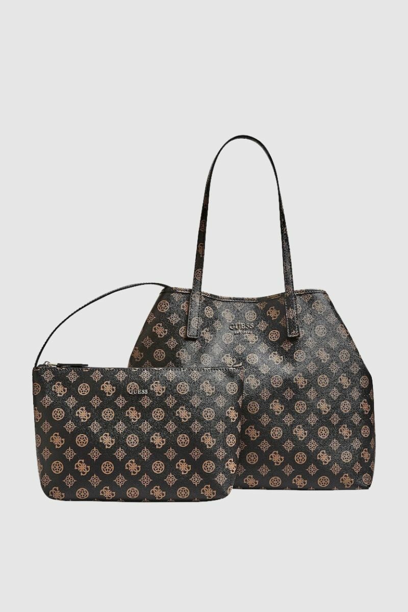 HWPQ6995290-BRO Guess Vikky Large Tote Bag