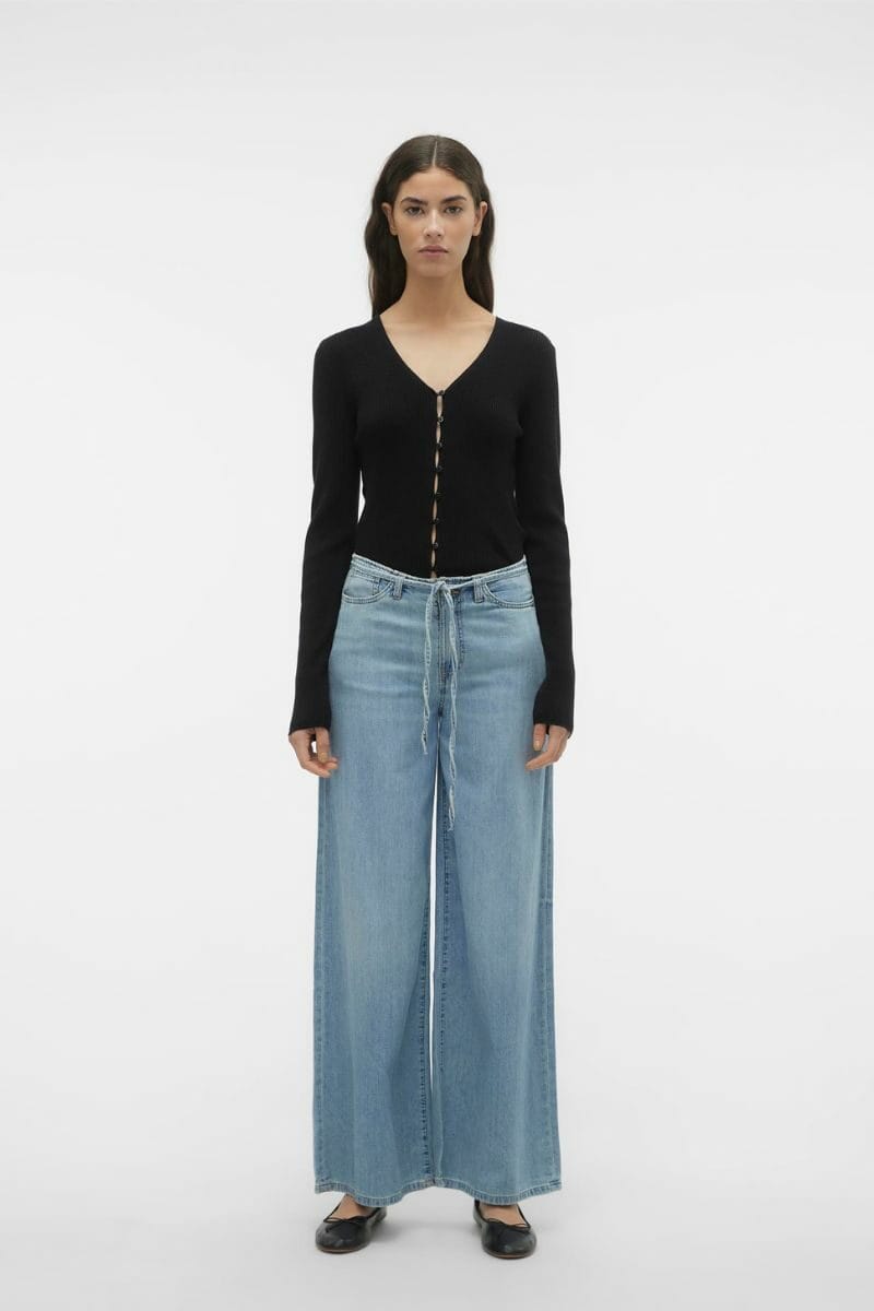 10309668-4505185 Vero Moda Mannet Wide Belt Jeans
