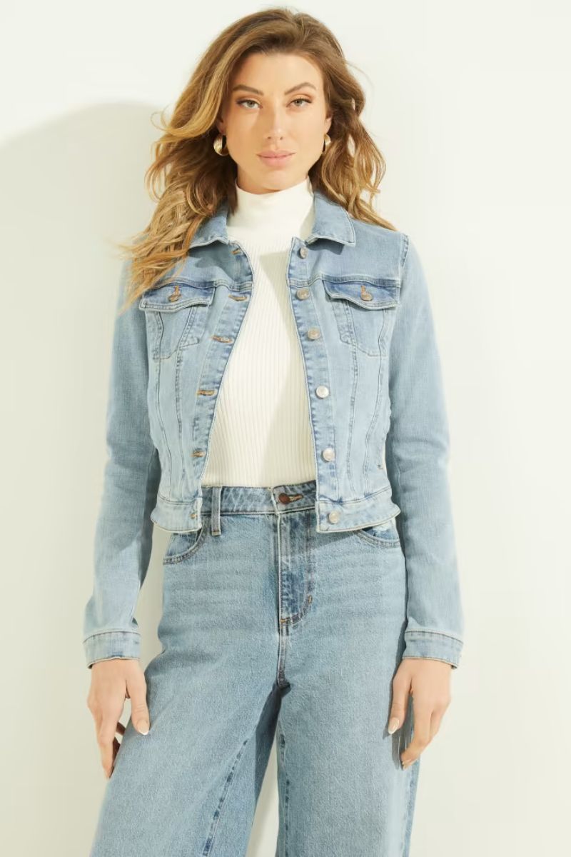 W2GN0ED4LU2-ARWA Guess Sexy Trucker Jean Jacket