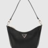 HWEZG951218-BLA Guess Eco Gloriana Top Zip Shoulder Bag