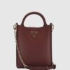 HWEZG951281-BUR Guess Eco Gloriana Crossbody Smartphone Bag