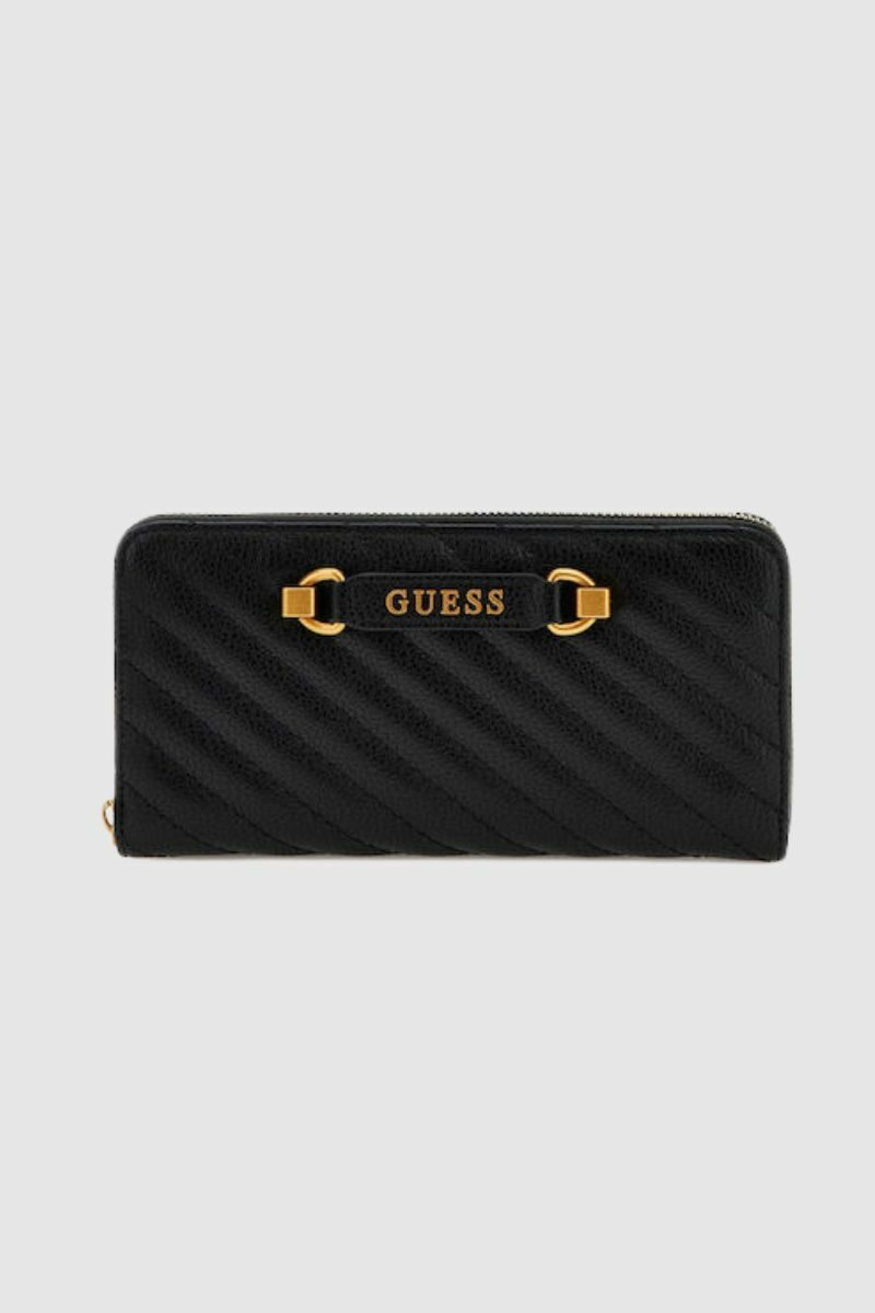 SWQB9495146-BLA Guess Sela Large Zip Around Wallet
