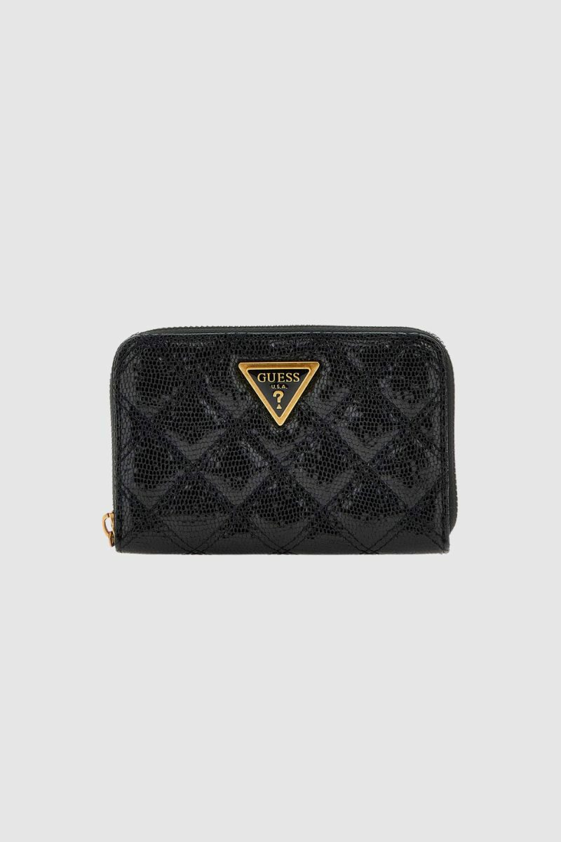 SWQK8748140-BLA Guess Giully Medium Zip Around Wallet
