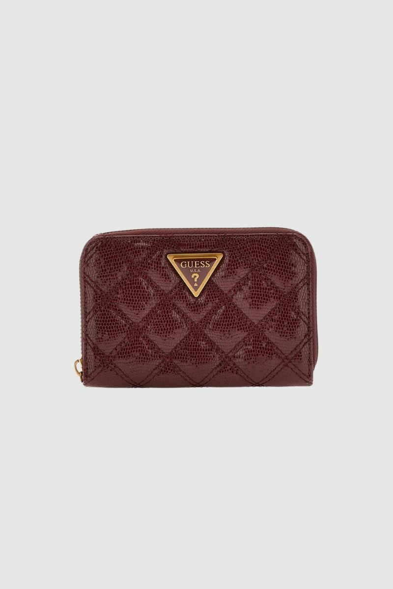 SWQK8748140-BUR Guess Giully Medium Zip Around Wallet