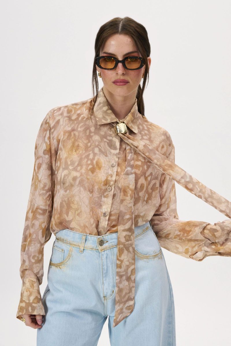 AM1305.32.000 Project Soma Ayanna Beige Shirt