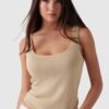 W5GR16Z3E22-GLDL Guess Knit Tank Top