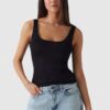 W5GR16Z3E22-JBLK Guess Knit Tank Top