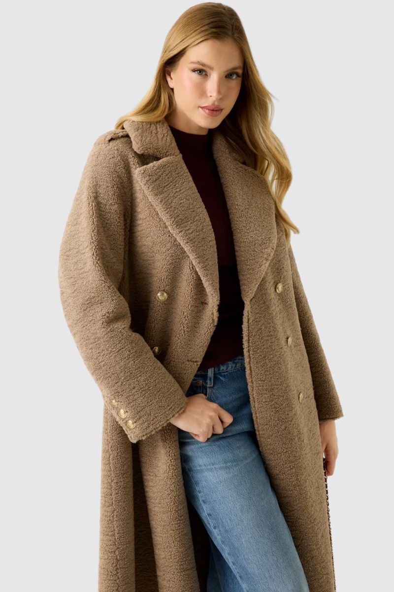 Guess Laila Faux Fur Bonded Coat