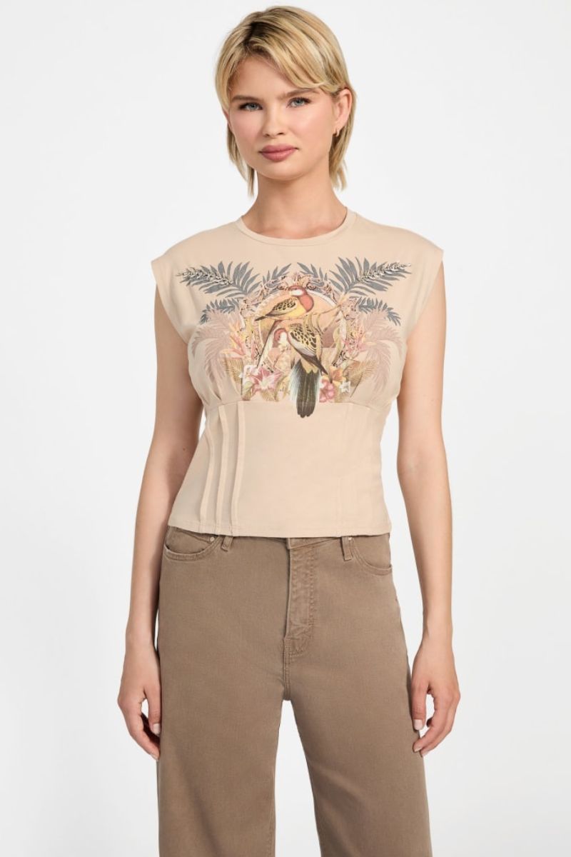 Guess Parakeet Corset T-Shirt