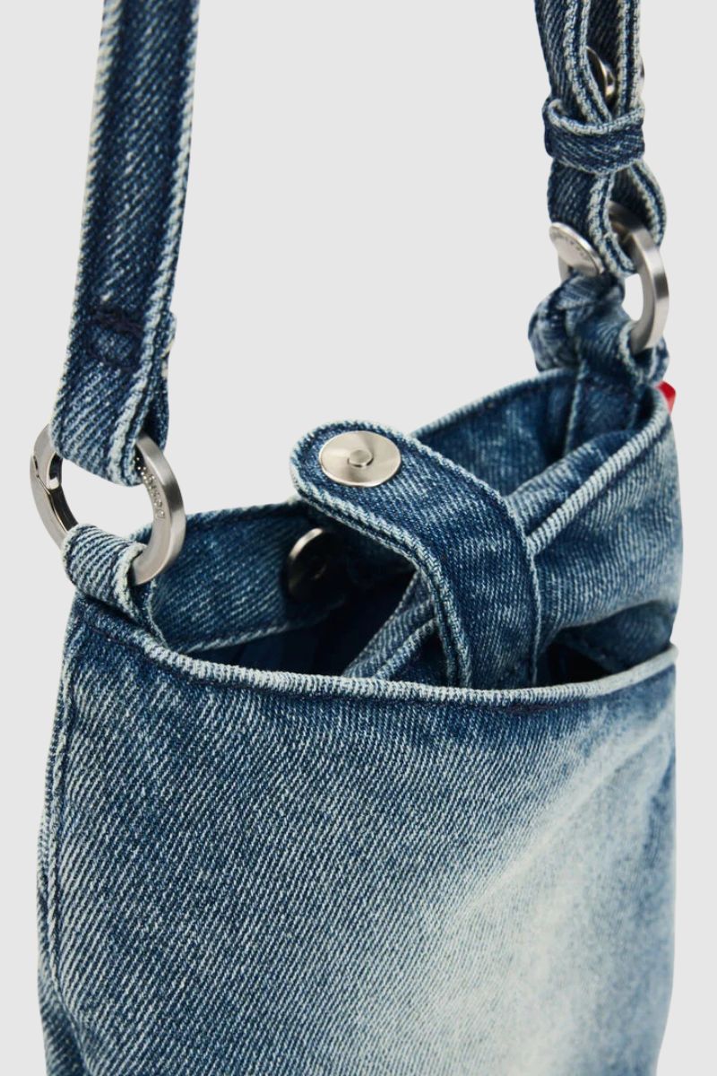 Desigual Mone Half Logo Denim Mobile Phone Holder - Image 3