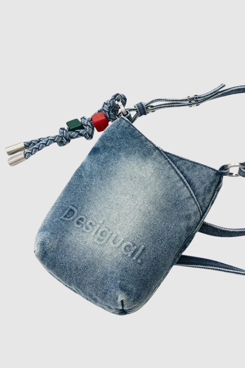 Desigual Mone Half Logo Denim Mobile Phone Holder