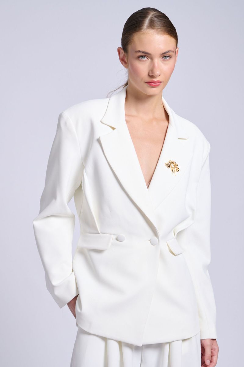 Project Soma Cevennes Off White Blazer